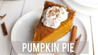 How to Make Pumpkin Pie  EASY  VEGAN RECIPE [upl. by Hayyifas901]