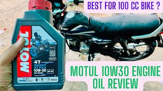 Best Engine Oil For Hero And Honda Bikes  Review Of Motul 10w30 Engine Oil motuloil [upl. by Jeffers]