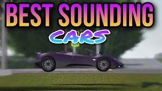 Best SOUNDING cars in Greenville Greenville Roblox [upl. by Yznil124]