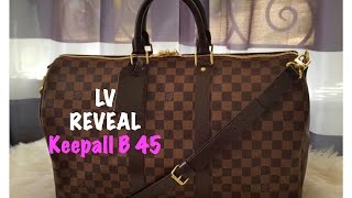 Louis Vuitton UNBOXING Keepall Bandouliere 45 DE [upl. by Ayouqes]