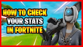 How To Check Your Stats In Fortnite Battle Royale PS4 Xbox One PC Mobile Nintendo Switch [upl. by Zetrac]