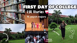 FIRST DAY OF COLLEGE LSR Delhi University❤️‍🩹🥹✨️🫶  Orientation College Diaries Season 1 Ep1 [upl. by Artaed]