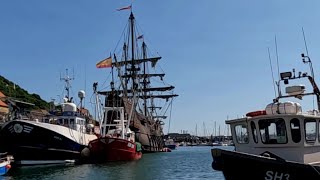 SPANISH GALLEON IN SCARBOROUGH HARBOUR [upl. by Notxap]