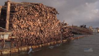 McKeil Marine Salvaging a Barge [upl. by Palermo509]