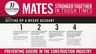 Setting up a MyGov Account  MatesinConstruction SuicidePrevention [upl. by Karl]