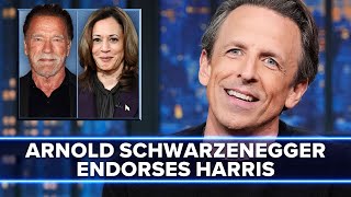 Arnold Schwarzenegger Endorses Kamala Harris [upl. by Goddord154]