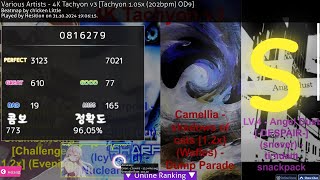 Tachyon v3 105x  clear 9605 [upl. by Ynottirb]