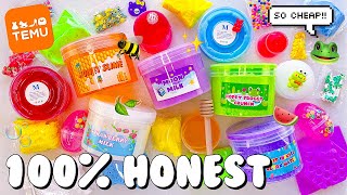 Reviewing Temu Slimes 🧡 DIY Clay amp 2 Slime Ratings  Unboxing [upl. by Tully]