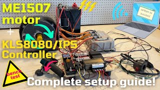 ME1507 Motor with Kelly KLS966018080IPS Controller  Complete Setup Guide for Basic Operation [upl. by Schaefer]