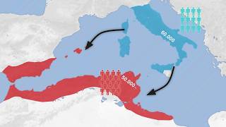 The Punic Wars Every Day with Army Sizes [upl. by Boote]