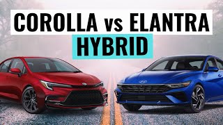 2024 Toyota Corolla Hybrid VS Hyundai Elantra Hybrid Comparison Review [upl. by Soilisav]