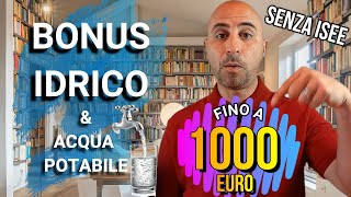 BONUS IDRICO 2022 fino a 1000 euro senza modello isee [upl. by Rosenfeld]