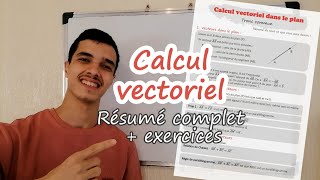 🔥Calcul vectoriel dans le plan  Tronc commun Résumé complet avec exercices [upl. by Abshier922]