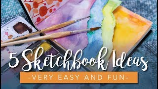 Sketchbook Ideas for Beginners amp Artists Super easy [upl. by Bergstrom345]