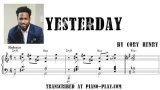 Cory Henry  Yesterday transcription in PDF MIDI [upl. by Laurence]