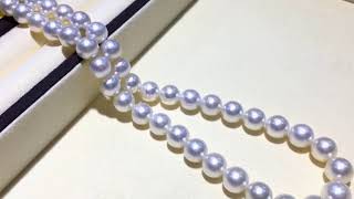 9412 mm Pinctada Maxima白蝶 Pearl Classic Necklace w Japanese Certificate [upl. by Anail]