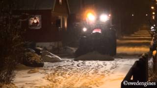 Valtra N141 plowing snow [upl. by Jerrine]