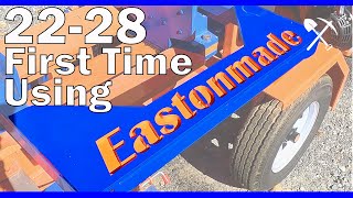 Eastonmade 2228 Wood Splitter  First Split EastonmadeWoodSplitters [upl. by Ycniuqed]