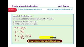 Simple Interest Complete Concept 4 Examples Doubling Time and Rate Calculations [upl. by Ellett]