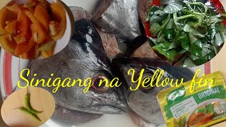 simpleng sinigang na isdayellowfin fish sinigang recipe panlasang pinoy [upl. by Olecram37]