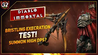 Bristling Execration  Sentry Summon HIGH DPS  TEST  Diablo Immortal [upl. by Ihn435]