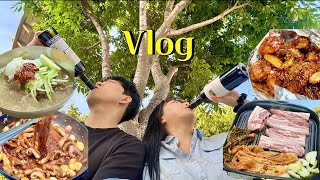 VLOG  남편이 자막 편집😂 폭풍 술봄맞이 한강 자전거 데이트  경동시장 맛집 털기나정순쭈꾸미삼겹살파티할머니냉면남원통닭엽떡쌀국수해장노모어피자기태만두 [upl. by Beatriz821]