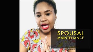 Spousal maintenance [upl. by Ginnie62]