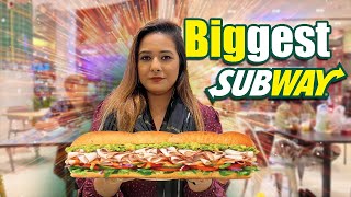 Biggest Subway Sandwich In Bangkok [upl. by Heddie]