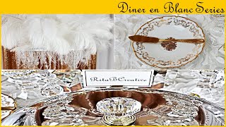 Dîner en Blanc Tablescape Idea HowTo  Formal Table Setting Episode 3 [upl. by Clemmy206]