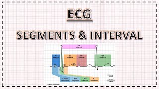 ECG  Segments Intervals J Point Corrected QT Interval PR Interval ST Segment [upl. by Tijnar]