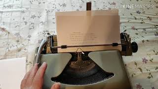 ERIKA 10 typewriter  1962 [upl. by Bleier]