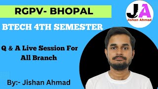 Q amp A Session For 4th Semester Students 😲  RGPV 4th Semester Students [upl. by Hastings]