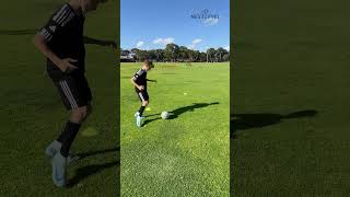 A shooting drill from the left wing position shorts football soccer trending tiktok instagram [upl. by Elleivad]