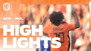 Highlights Jong Oranje  Jong Moldavië 792021 EKkwalificatie [upl. by Adlesirk]