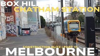 ⁴ᴷ Walking Surrey HillsMont Albert Level Crossing Removal Project 2024 BoxHill to Chatham Station 6 [upl. by Eniarda]