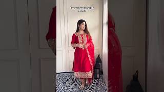 karwachauth dress 🔥 Festive wear suit  Latest Suit 2024 karwachauth shorts suit dress 2024 [upl. by Verner]