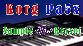 Korg Pa5x Sample to Keyset Video [upl. by Aleiram]