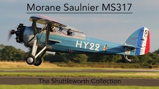 Morane Saulnier MS317  The Shuttleworth Collection [upl. by Atazroglam937]