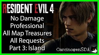 Part 3 Island Resident Evil 4 Remake PC  No Damage Professional All Treasures All Requests [upl. by Vincenz841]