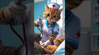 Kucing Dokter Menyembuhkan dengan Cinta kucinglucu videokucing kucing shorts [upl. by Madaras]