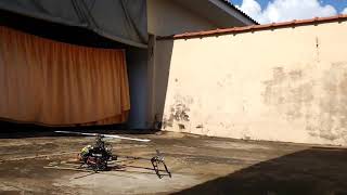 APM 26 Ardupilot Helicóptero HK500 TT voo teste no modo estabilize [upl. by Attenod415]