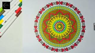 Coloring Mandala Art with Relaxing Music 🎨 [upl. by Handy485]