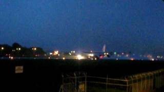 Iberia A340600 wet take off Juan Santamaria Airport MROC Costa Rica [upl. by Haidebez]