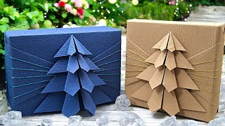 Christmas Gift Wrapping Ideas tutorial  ISasaki Original [upl. by Nnaxor205]