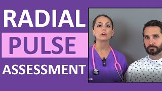 Radial Pulse Assessment and Palpation Nursing CNA Skill [upl. by Adnirod784]