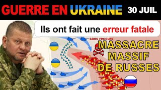 30 juil  ATTAQUE INSENSÉE Les Russes lancent 70 chars et BMP dans le champ de mines [upl. by Putnam382]