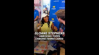 Sloane Unboxes New Topps Chrome Tennis Cards [upl. by Lock]