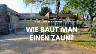 WIE BAUE ICH EINEN ZAUN  TUTORIAL  Montage eines Legizauns Teil I  Pfosten setzen  AampH GbR [upl. by Victorine299]