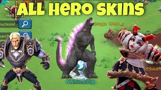 Lords Mobile  All hero skins overview Which skin is the best one Lets see animation [upl. by Vanhook]