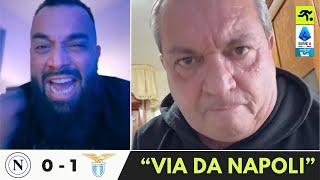 NAPOLI LAZIO 0 1  GUFI TUTTI UNITI “SIETE FINITI…”  TIFOSIAMO [upl. by Hasile936]